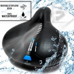 Voltano Fietszadel Met Gelpads - Zwart/Blauw - Uitsparing - Zadelvering - Unisex - Incl. Gratis Zadelstrop -Winkel Voor Fietsbenodigdheden 1200x1200 717