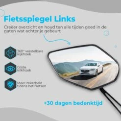 NueNext Fietsspiegel Ebike 2 Stuks – Achteruitkijk Spiegel Op Stuur – Multi-verstelbaar – 360 Rotatie - Speed-pedelec -Winkel Voor Fietsbenodigdheden 1200x1200 762