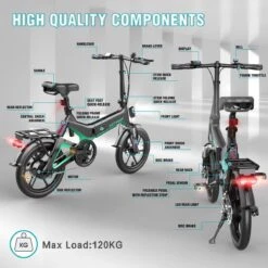 Merkloos Hitway 14F005 Elektrische Fiets E-bike | Opvouwbaar | 250W Motor | 7.5Ah | 16" | Zwart / Groen 20 Merkloos Hitway 14F005 Elektrische Fiets E-bike | Opvouwbaar | 250W Motor | 7.5Ah | 16" | Zwart / Groen -Winkel Voor Fietsbenodigdheden 1200x1200 77