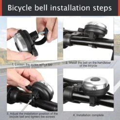 Zacro 2 Pack Fietsspiegel Ebike- Fietsbel- Veiligheidsspiegel- 360° Verstelbare En Draaibare Fietsspiegel– Universeel- Zwart -Winkel Voor Fietsbenodigdheden 1200x1200 788