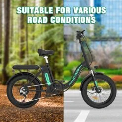 HITWAY E-Bike Elektrische Fiets 20 Inch Fat Tire E-Bicycle Vouwfiets, 250 W/36 V/11,2 Ah Accu, Max. Bereik Tot 35-90 Km, Offroad-mountainbike Met Shimano 7-versnellingen, City EBike Met Slot 12 HITWAY E-Bike Elektrische Fiets 20 Inch Fat Tire E-Bicycle Vouwfiets, 250 W/36 V/11,2 Ah Accu, Max. Bereik Tot 35-90 Km, Offroad-mountainbike Met Shimano 7-versnellingen, City EBike Met Slot -Winkel Voor Fietsbenodigdheden 1200x1200 8