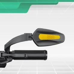 Merkloos Fietsspiegel + Reflectiestrip - Links - E-bike - Verstelbaar 360 Graden - Zwart -Winkel Voor Fietsbenodigdheden 1200x1200 809