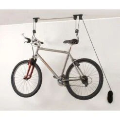 Merkloos Double Fietslift Ophangsysteem - Plafond Fietsbeugel Met Haken - Fietshaak Plafondlift Ophangbeugel - 2 Ophanghaken -Winkel Voor Fietsbenodigdheden 1200x1200 878