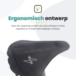Voltano Luxe Gel Zadelhoes Fiets – Zwart – Met Uitsparing – Brede Fietszadels - 100% Waterdicht - Universele Zadeldek -Winkel Voor Fietsbenodigdheden 1200x1200 889