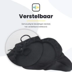 Voltano Luxe Gel Zadelhoes Fiets – Zwart – Met Uitsparing – Brede Fietszadels - 100% Waterdicht - Universele Zadeldek -Winkel Voor Fietsbenodigdheden 1200x1200 893