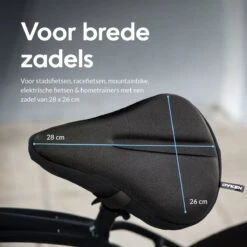 Dyken Zadelhoes Fiets Gel - Zadeldek - Universele Fietszadelhoes - Brede Zadels - Zwart -Winkel Voor Fietsbenodigdheden 1200x1200 906