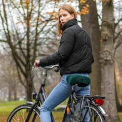 Sunny Bum Zadelhoes, Fietszadel Dames En Heren, Waterdicht En Comfortabel, Incl. Fietsslot En Veiligheidskabel, Dubbelzijdig Zadel Met Schapenvacht -Winkel Voor Fietsbenodigdheden 1200x1200 929