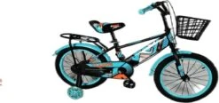 Kinderfiets - 16 Inch Kinderfiets -vanaf 4-7 Jaar Jongens En Meisjes Fietsen - Terugtrap -Rem -Stabilisatoren（2 Zijwieltjes）- Mandje - Achterbank - Groen -Winkel Voor Fietsbenodigdheden 1200x565
