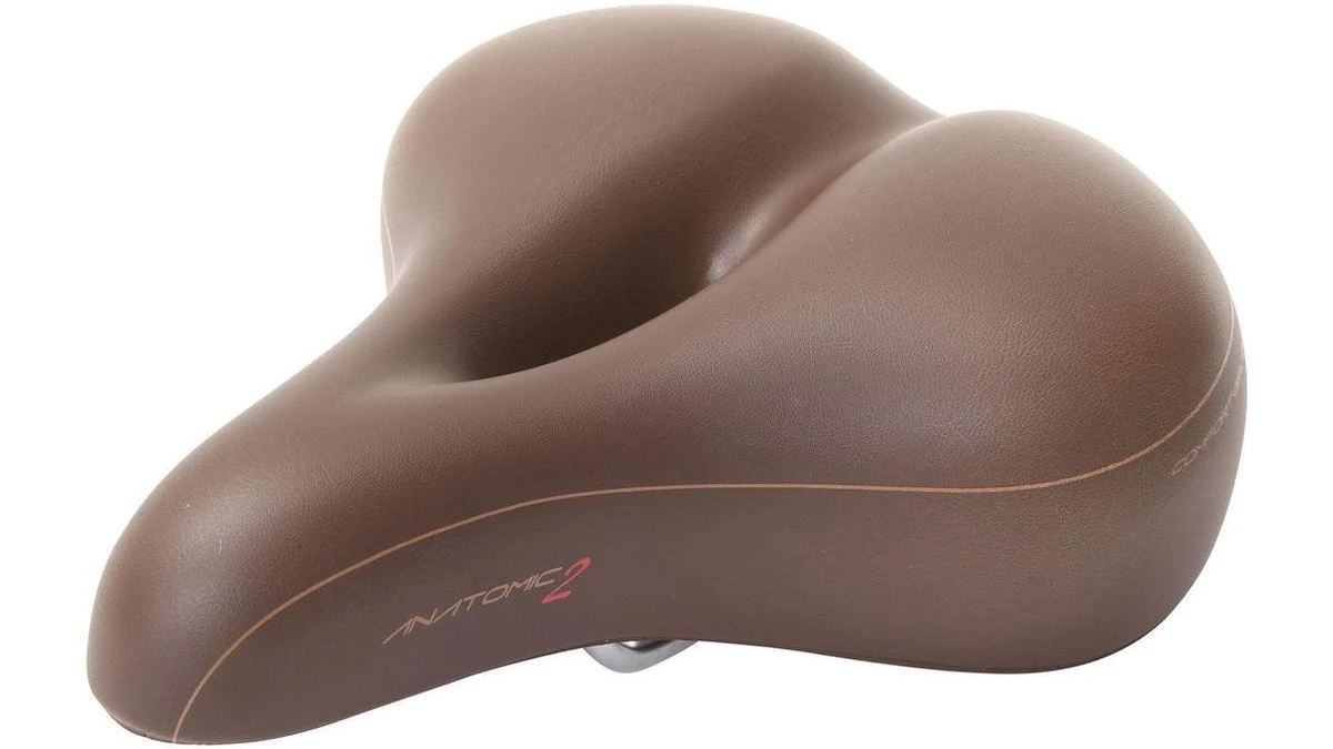 Contec City/Tour Dames Fietszadel Anatomic 2 Bruin 100% Waterdicht - Gepatenteerde Opbouw Voor Het Beste Comfort 4 Contec City/Tour Dames Fietszadel Anatomic 2 Bruin 100% Waterdicht - Gepatenteerde Opbouw Voor Het Beste Comfort - Afbeelding 2