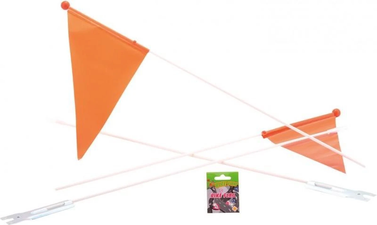 Johntoy - Fietsvlag - Kinderen - Oranje 6 Johntoy - Fietsvlag - Kinderen - Oranje - Afbeelding 4