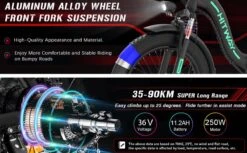 HITWAY E Bike Elektrische Fiets 20 Inch Dikke Band Opvouwbare Elektrische Fiets, 250W/36V/11,2Ah Batterij, Max. Bereik Tot 35-90km, Off-road Mountainbike Met Shimano 7 Versnellingen, Stad EBike Heren Dames -Winkel Voor Fietsbenodigdheden 1200x742 1