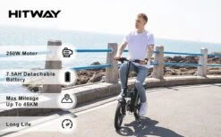 HITWAY E Bike Elektrische Fiets Vouwfiets, 36V/8.4Ah Batterij, 250W Motor, 25km/h, 35-70km, 16" City EBike Voor Heren En Dames 14 HITWAY E Bike Elektrische Fiets Vouwfiets, 36V/8.4Ah Batterij, 250W Motor, 25km/h, 35-70km, 16" City EBike Voor Heren En Dames -Winkel Voor Fietsbenodigdheden 1200x742 7