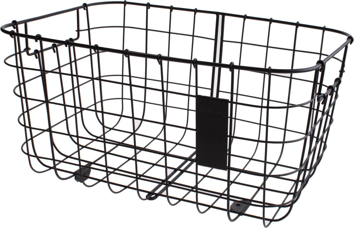 Basil Robin Fietsmand - Voor - Inclusief Bevestigingsmateriaal - Zwart 7 Basil Robin Fietsmand - Voor - Inclusief Bevestigingsmateriaal - Zwart - Afbeelding 5