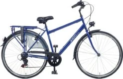 Amigo Moves - Stadsfiets 28 Inch - Herenfiets Met 6 Versnellingen - Matblauw