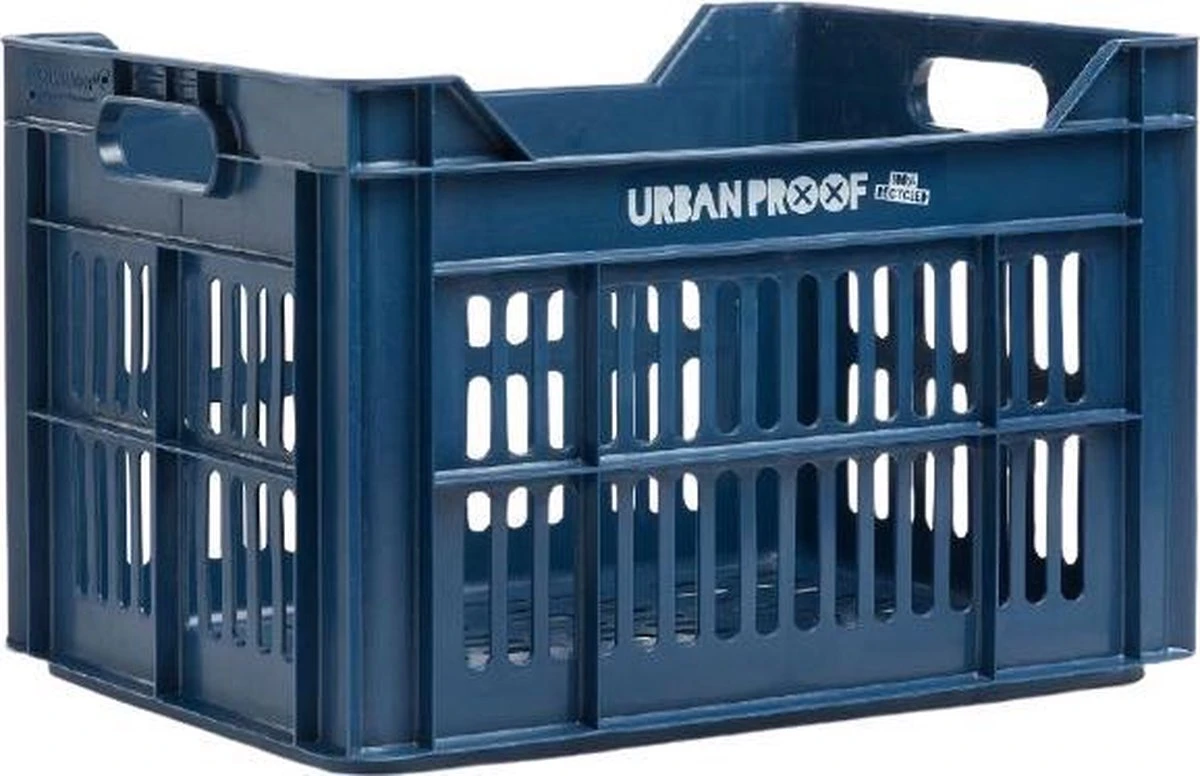 Gerecyclede Fietskrat Urban Proof 30 Liter - Donkerblauw 12 Gerecyclede Fietskrat Urban Proof 30 Liter - Donkerblauw - Afbeelding 10