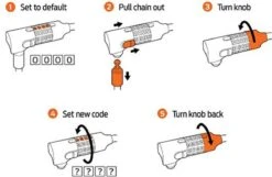 AXA Absolute 5 Kettingslot - Slot Voor Fietsen – Code - 90 Cm - 5 Mm - Zwart -Winkel Voor Fietsbenodigdheden 1200x780