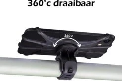 Universele Telefoonhouder Fiets Siliconen - Telefoon Houder Fiets Accessoires 360 Graden - Scooter Telefoonhouder - Zwart -Winkel Voor Fietsbenodigdheden 1200x803 13