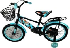 Kinderfiets - 16 Inch Kinderfiets -vanaf 4-7 Jaar Jongens En Meisjes Fietsen - Terugtrap -Rem -Stabilisatoren（2 Zijwieltjes）- Mandje - Achterbank - Groen -Winkel Voor Fietsbenodigdheden 1200x818 1