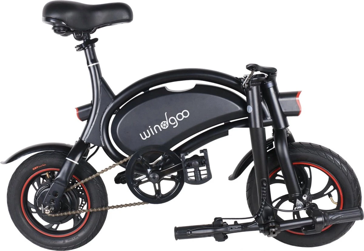 Merkloos Windgoo - B3 Pro V2 - Elektrische Long-Range E-Bike Met Trappers - E-bike - 25Km / H - Zwart 4 Merkloos Windgoo - B3 Pro V2 - Elektrische Long-Range E-Bike Met Trappers - E-bike - 25Km / H - Zwart - Afbeelding 2