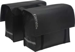 New Looxs Cameo Dubbele Fietstas - Bisonyl - 46 Liter - Mat Zwart