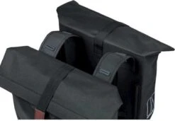 Basil City Dubbele Fietstas - Grijs Melee - 32 Liter -Winkel Voor Fietsbenodigdheden 1200x833