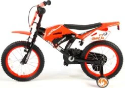 Volare Motorbike Kinderfiets - Jongens - 16 Inch - Oranje - 95% Afgemonteerd -Winkel Voor Fietsbenodigdheden 1200x845