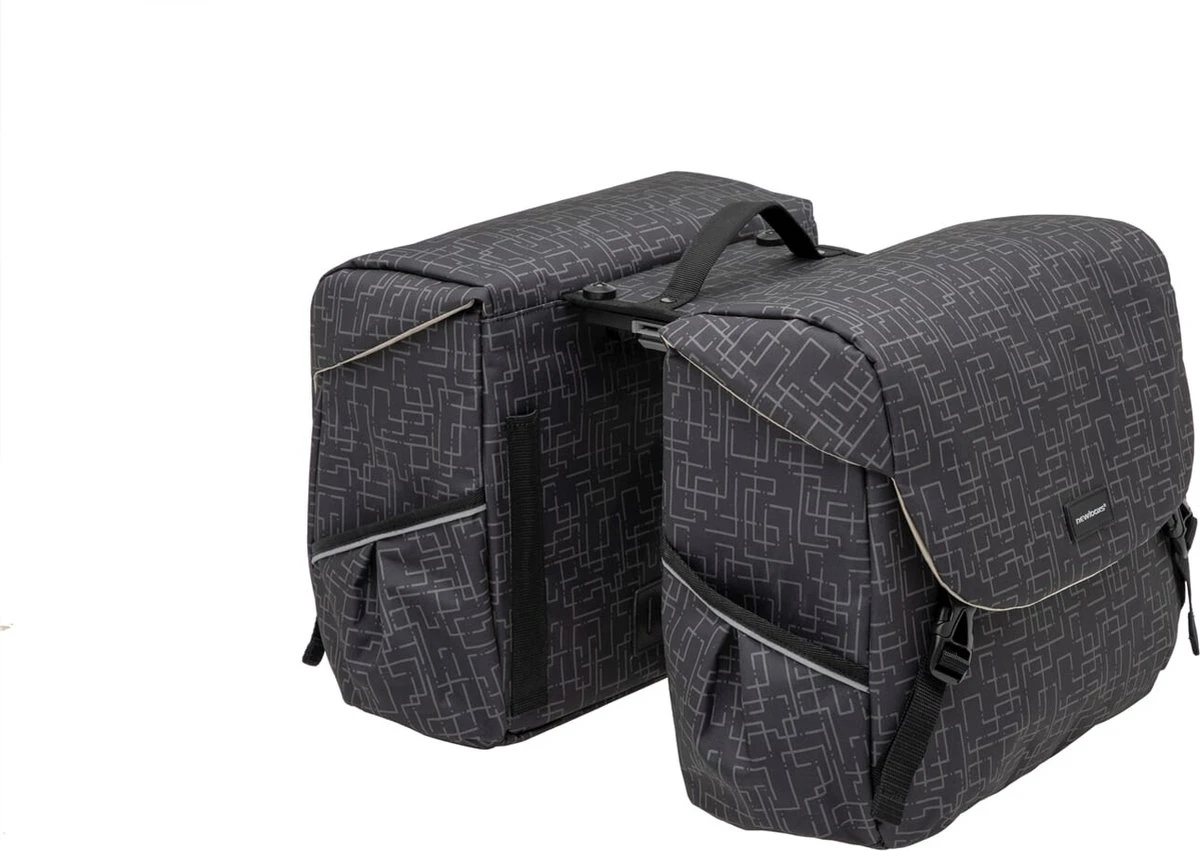 New Looxs Ivy Mondi Joy Dubbele Fietstas MIK - 38 Liter - Zwart 6 New Looxs Ivy Mondi Joy Dubbele Fietstas MIK - 38 Liter - Zwart - Afbeelding 4