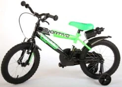 Volare Sportivo Kinderfiets - Jongens - 16 Inch - Neon Groen Zwart - 95% Afgemonteerd -Winkel Voor Fietsbenodigdheden 1200x864