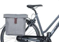 Basil City Dubbele Fietstas - Grijs Melee - 32 Liter -Winkel Voor Fietsbenodigdheden 1200x869 3