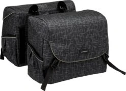New Looxs Ivy Mondi Joy Dubbele Fietstas - 38 Liter - Zwart