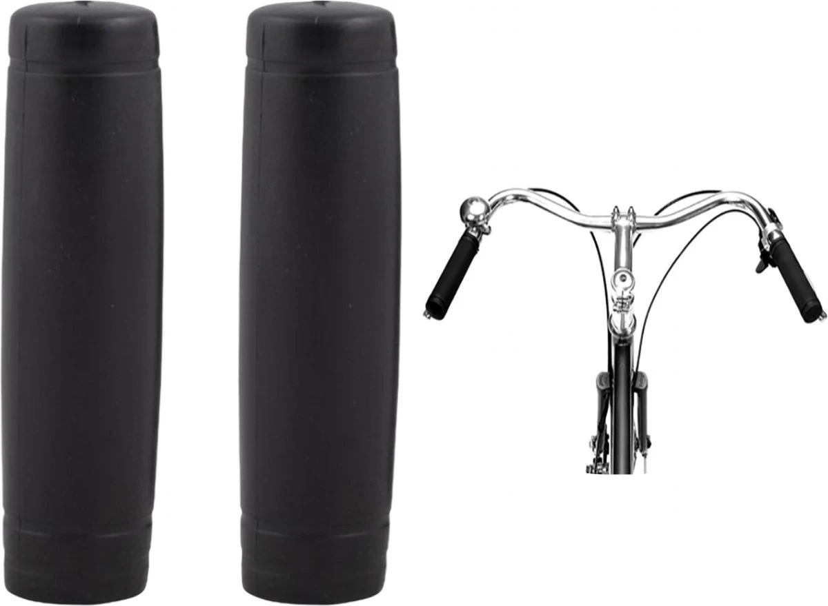 PD® - Fiets Handvatten Set 22mm - Fiets Handvatten Van Rubber - Fiets Handvatten In Het Zwart - Universeel 3 PD® - Fiets Handvatten Set 22mm - Fiets Handvatten Van Rubber - Fiets Handvatten In Het Zwart - Universeel