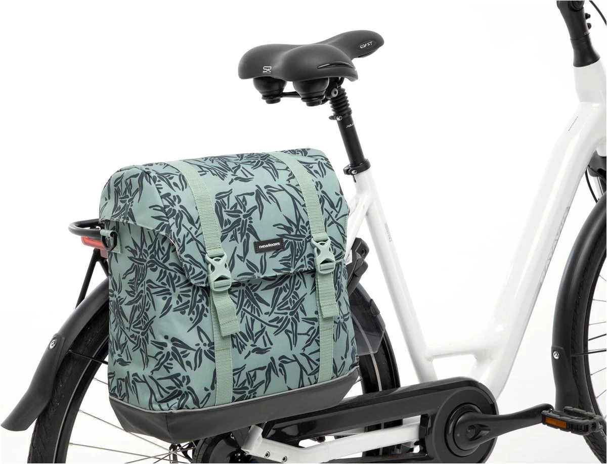 New Looxs Alba Single Bamboo Enkele Fietstas - Afneembaar - 21 Liter - Groen 10 New Looxs Alba Single Bamboo Enkele Fietstas - Afneembaar - 21 Liter - Groen - Afbeelding 8