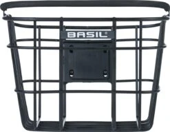 Basil Bremen Alu KF Fietsmand - Voor - Aluminium - Matzwart -Winkel Voor Fietsbenodigdheden 1200x935 1