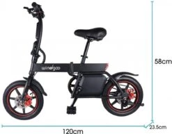 Windgoo B-20 Elektrische Vouwfiets - Snelheid 20 Km/h - 15 Km Bereik - Schijfremmen -Winkel Voor Fietsbenodigdheden 1200x939
