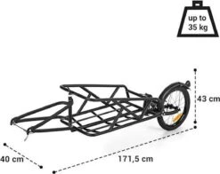 Klarfit Follower Fietsaanhanger Set - Fietskar 16" Luchtband - Aanhangwagen 35 Kg Belastbaarheid - Transporttas 120 Liter 14 Klarfit Follower Fietsaanhanger Set - Fietskar 16" Luchtband - Aanhangwagen 35 Kg Belastbaarheid - Transporttas 120 Liter -Winkel Voor Fietsbenodigdheden 1200x950 5