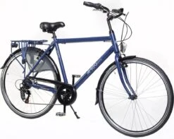 Amigo Moves - Stadsfiets 28 Inch - Herenfiets Met 6 Versnellingen - Matblauw -Winkel Voor Fietsbenodigdheden 1200x957