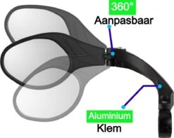Merkloos Life-X Fietsspiegel – Ebike – 360° Verstelbaar – Links -Winkel Voor Fietsbenodigdheden 1200x959 4