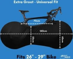 B-Y Sleeve Fietshoes T/m 29" - Fiets Beschermhoes - Racefiets Hoes - MTB - Bike Cover - Model: Black -Winkel Voor Fietsbenodigdheden 1200x965 3