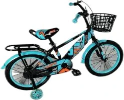 Kinderfiets - 16 Inch Kinderfiets -vanaf 4-7 Jaar Jongens En Meisjes Fietsen - Terugtrap -Rem -Stabilisatoren（2 Zijwieltjes）- Mandje - Achterbank - Groen -Winkel Voor Fietsbenodigdheden 1200x968 1