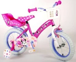 Volare Disney Minnie Cutest Ever! - Kinderfiets - Meisjes - 14 Inch - Roze -Winkel Voor Fietsbenodigdheden 1200x971