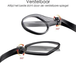 Merkloos Fietsspiegel Ebike Universeel - Zwart - Linker Spiegel - Verstelbaar - Universele Fietsspiegel - Fietsspiegel Op Stuur - Links - Fietsspiegel Achteruitkijk Spiegel - Fietsspiegels Electrische Fiets -Winkel Voor Fietsbenodigdheden 1200x995 1