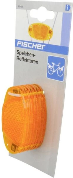Fischer - Fiets Spaakreflector Spaakreflectoren - Oranje - 4 Stuks -Winkel Voor Fietsbenodigdheden 493x1200