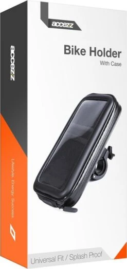 Accezz Telefoonhouder Fiets - GSM Houder Fiets - Telefoonhouder Fiets Waterdicht - 360° Rotatie - Universeel - Zwart -Winkel Voor Fietsbenodigdheden 566x1200 1