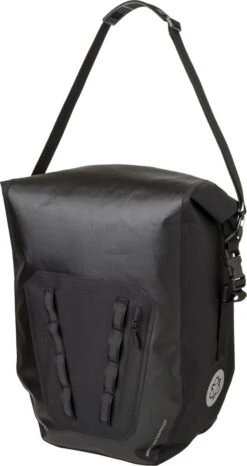 AGU Tech Enkele Fietstas Shelter - Zwart - 21 L - Waterdicht - KLICKfix Module Rail -Winkel Voor Fietsbenodigdheden 636x1200