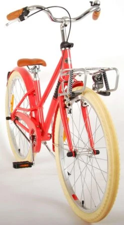 Volare Melody Kinderfiets - Meisjes - 24 Inch - Koraal Rood - Prime Collection -Winkel Voor Fietsbenodigdheden 662x1200