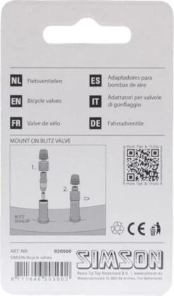 Simson Losse Fietsventiel Dunlop - Blitz - Hollands Met Stofkapje - 2 Stuks -Winkel Voor Fietsbenodigdheden 706x1200 1