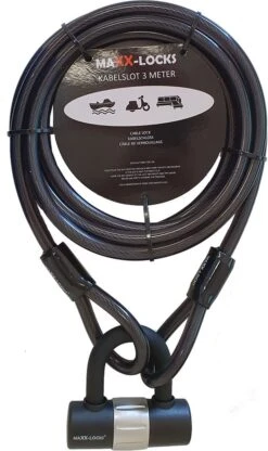 Maxx-Locks Oban Kabelslot - 10 Meter X 12mm (Bootslot, Tuinmeubel Slot, Terras Slot) -Winkel Voor Fietsbenodigdheden 712x1200