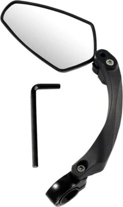 TIKKENS® Fietsspiegel Links - Verstelbaar - Fiets Spiegel Geschikt Voor E-bike, Speed-pedelec -Winkel Voor Fietsbenodigdheden 714x1200