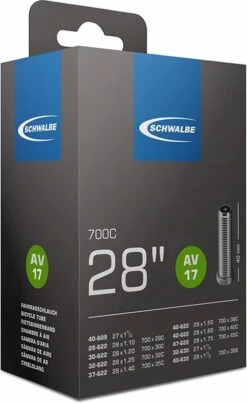 Schwalbe Binnenband - AV17 - 28 Inch X 1.10 - 1.75 - Auto Ventiel - 40mm -Winkel Voor Fietsbenodigdheden 735x1200 5