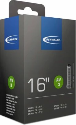 Schwalbe Binnenband 16 Inch (47/62-305) Av 40 Mm -Winkel Voor Fietsbenodigdheden 736x1200 5